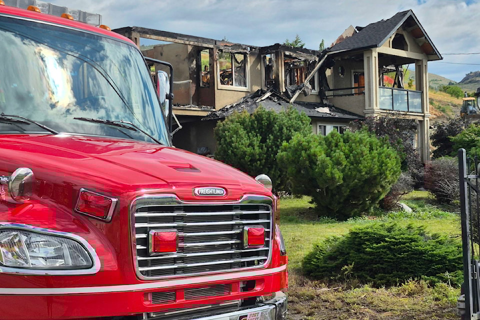 Crews were at the scene of a house fire on Vernon's Bella Vista Road Saturday morning, June 28, 2025. 