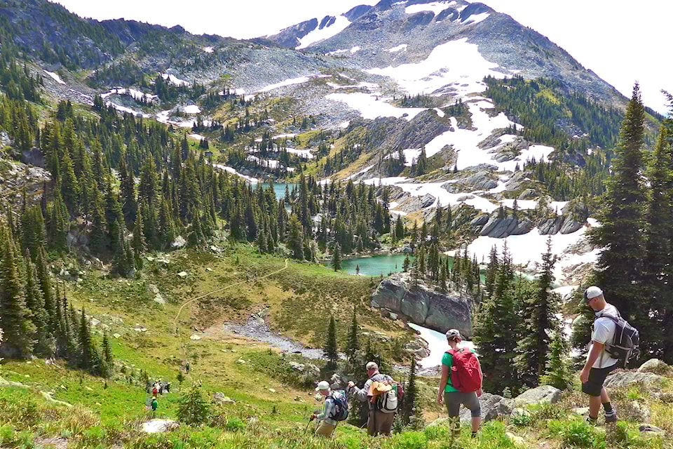 A hike to Twin Lakes in the Monashee Mountains of Cherryville.