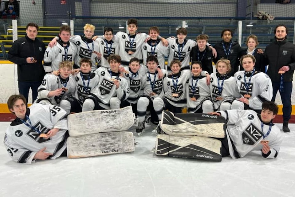 The North Zone kings, made up of players from Vernon to Revelstoke, won the bronze medal at the B.C. Tier 1 U15 Hockey Championships in Kamloops.