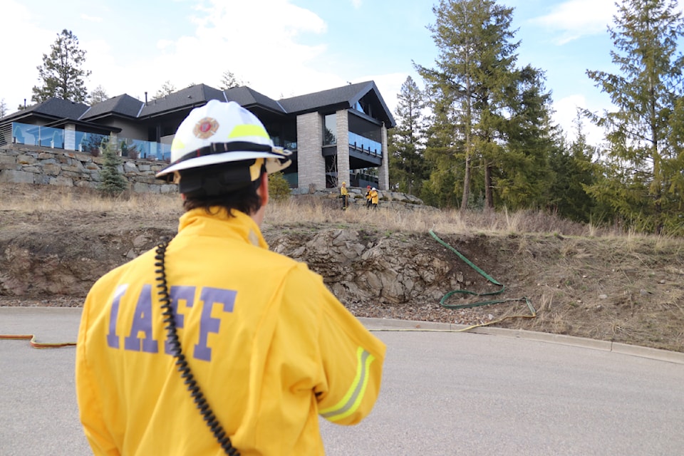 Firefighters from departments around the North Okanagan took part in some wildland interface fire training at Vernon's Predator Ridge from March 25-28, 2025. 