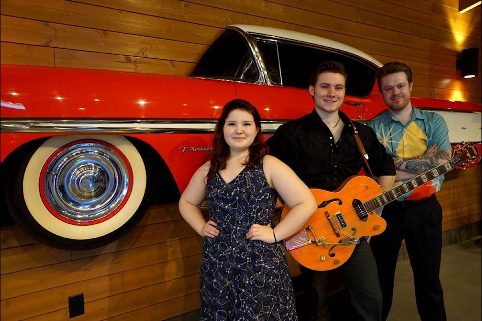 Vernon's Dixie Fried Hep Katz (Kyndra Johnson, from left,Porter Johnson, and Neil Graham) will be the main musical act for Rockabilly Party and Dance, slated for Friday, May 23, at Vernon's Prestige Hotel Vernon (across from London Drugs).