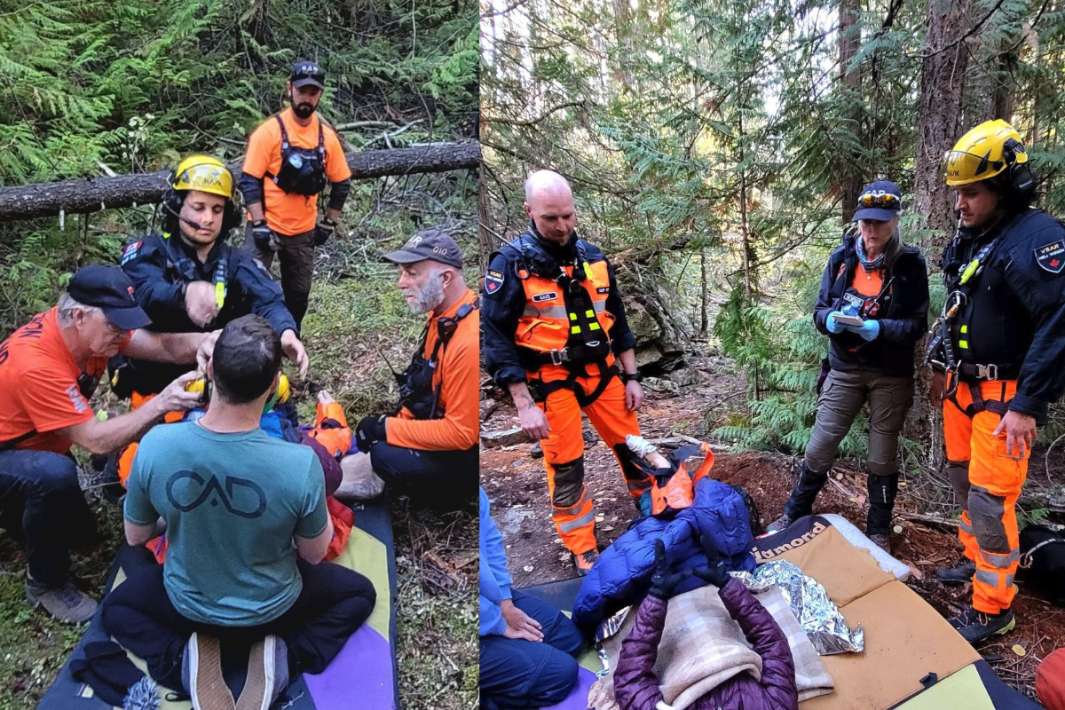Helicopter helps rescue B.C. climber in Vernon's Cougar Canyon