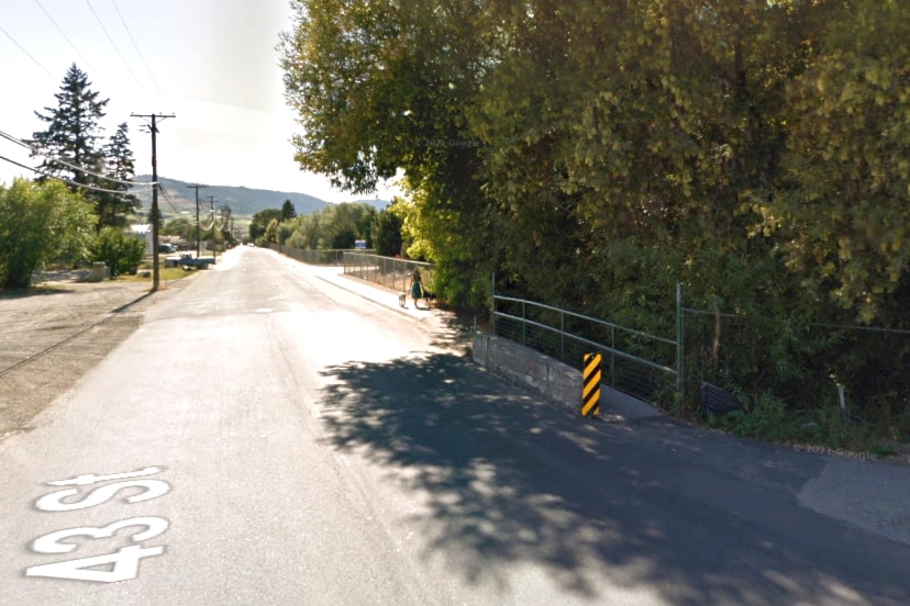 Work is underway on the 43rd Street Vernon Creek crossing project. (Google Maps)
