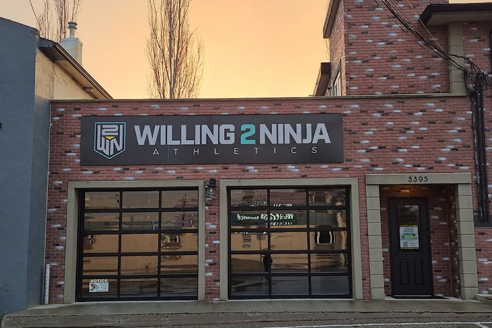 Jordy and Chelsea Willing and their family will officially open Willing 2 Ninja, a gym and play space for young children, in the 3300 block of Okanagan Street in Armstrong on Saturday, June 7.