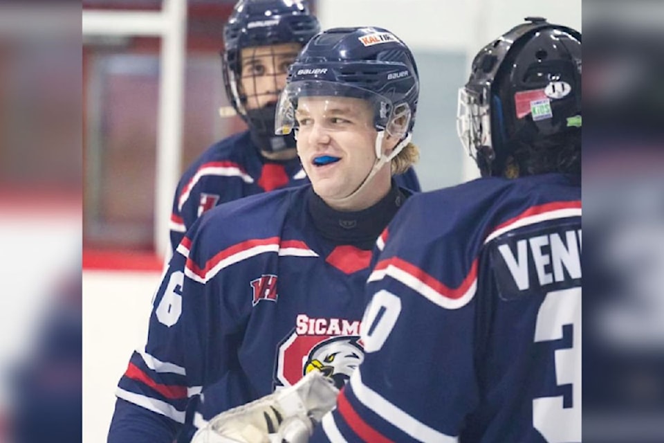 Armstrong's Grayson Williamson will take his hockey career to the college ranks. The member of the KIJHL's Sicamous Eagles will join the Okanagan Lakers of the B.C. Intercollegiate Hockey League for 2025-26.