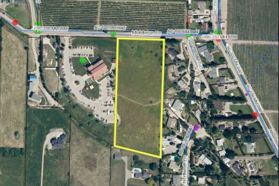 A fourth elementary school for the District of Coldstream is being proposed for property beside Our Lady of the Valley Church on Middleton Drive.