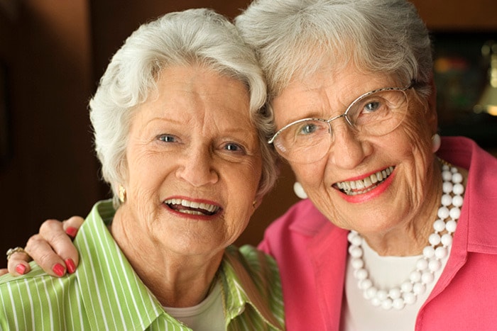 Portrait of elderly women