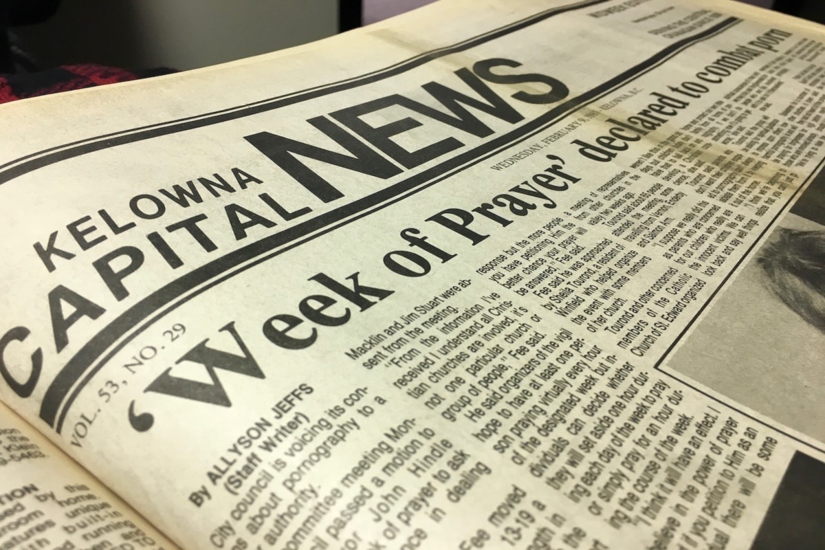 Cap News Throwback Thursday: 1983, a battle against porn - Vernon Morning  Star