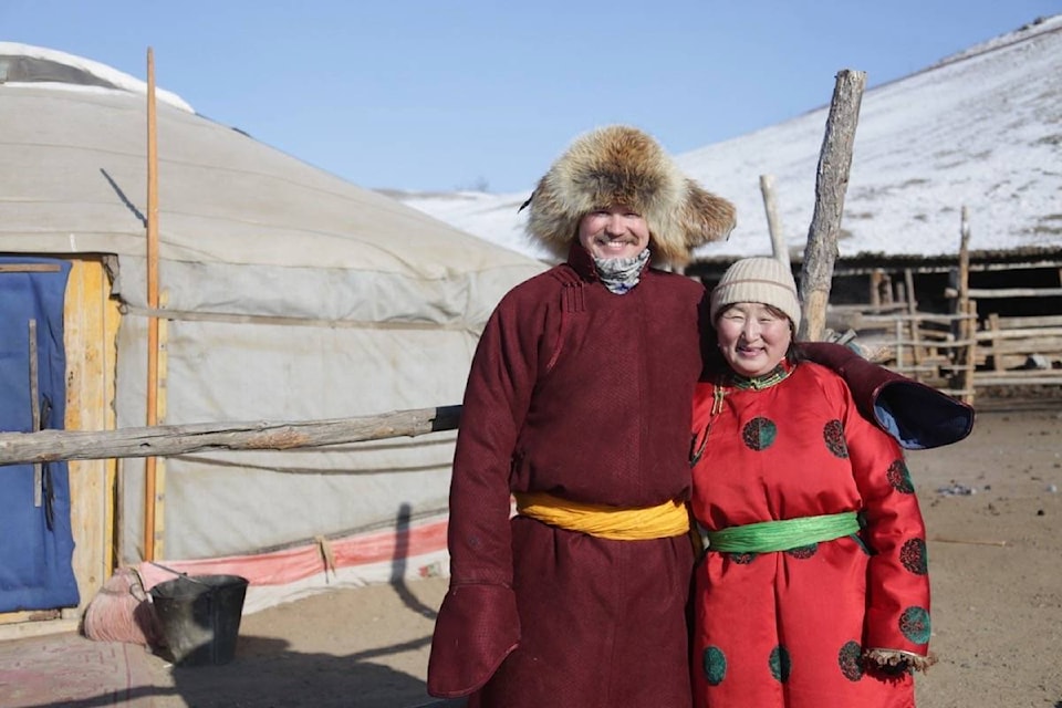 Previous Gobi Galloper Ryan Kertanis with Horse Trek Mongolia co-owner Sarantuya. (photos courtesy of Julie Veloo)