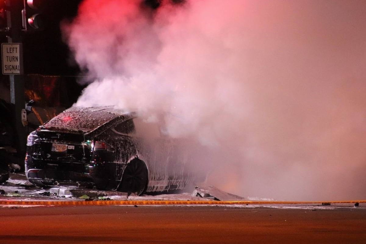 Tesla driver killed in fiery Lower Mainland crash - Vernon Morning Star
