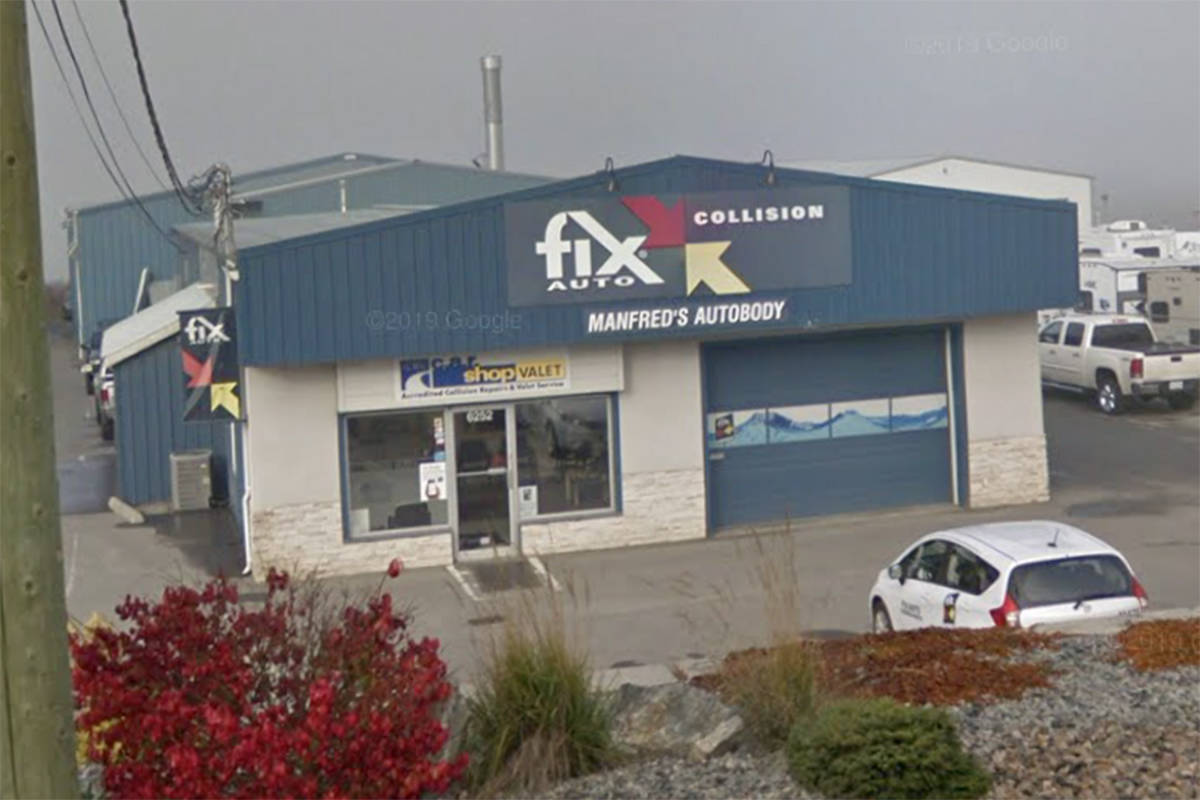 Vernon auto body shop achieves certification only 5 per cent of