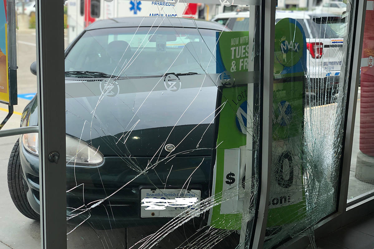 Vernon drug store window damaged after car crash Vernon Morning Star