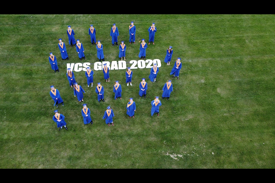 The 2020 graduating class from Vernon Christian School celebrated amid the COVID-19 pandemic on June 15-16, 2020. (VCS Contributed)