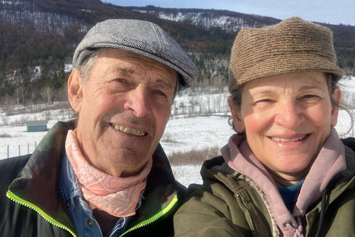 Doug Bigelow and his wife Kate Erickson at home on their Vernon farm. (Submitted photo)