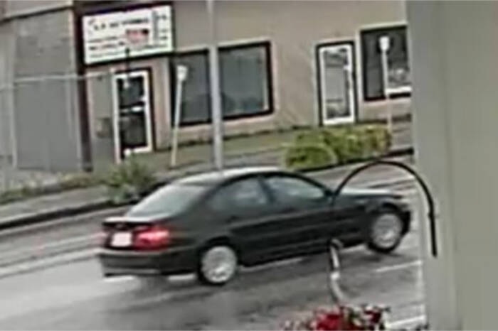 The suspect vehicle involved in a shooting in Vernon June 3. (Surveillance photo)