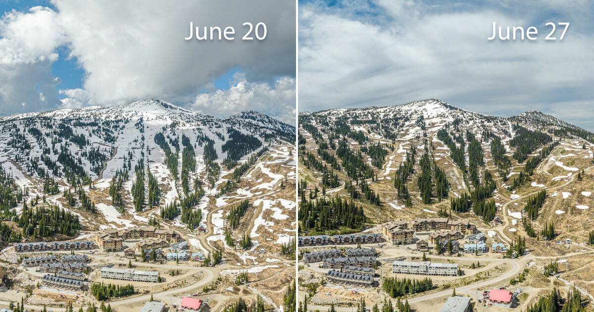 Big White is melting and getting ready for riders on July 7 (Michael J. Ballingall/Submitted)