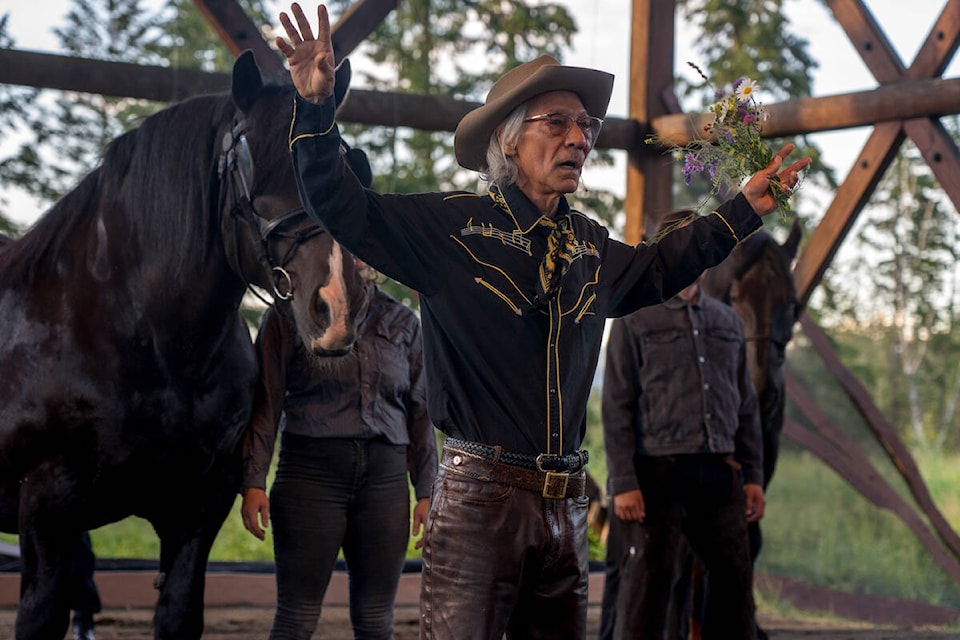 Cast perform Blackhorse at Caravan Farm Theatre, ongoing until Aug. 7. (Zev Tiefenbach photo)