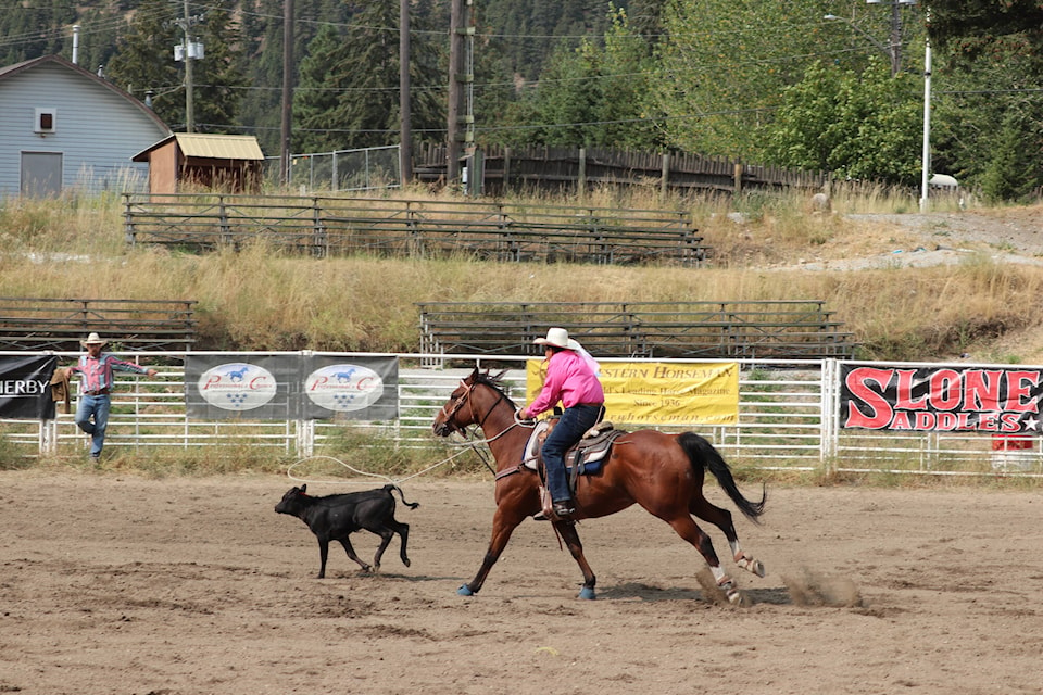 Young folks competed on horseback at the first High School Rodeo of the school season in Falkland Saturday, Sept. 10, 2022. (Brendan Shykora - Morning Star)