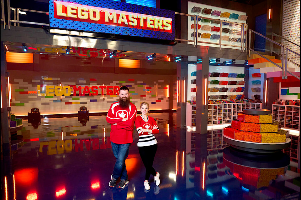 LEGO Masters contestants Dave and Emily in season three. (Tom Griscom, FOX/Special to The News)