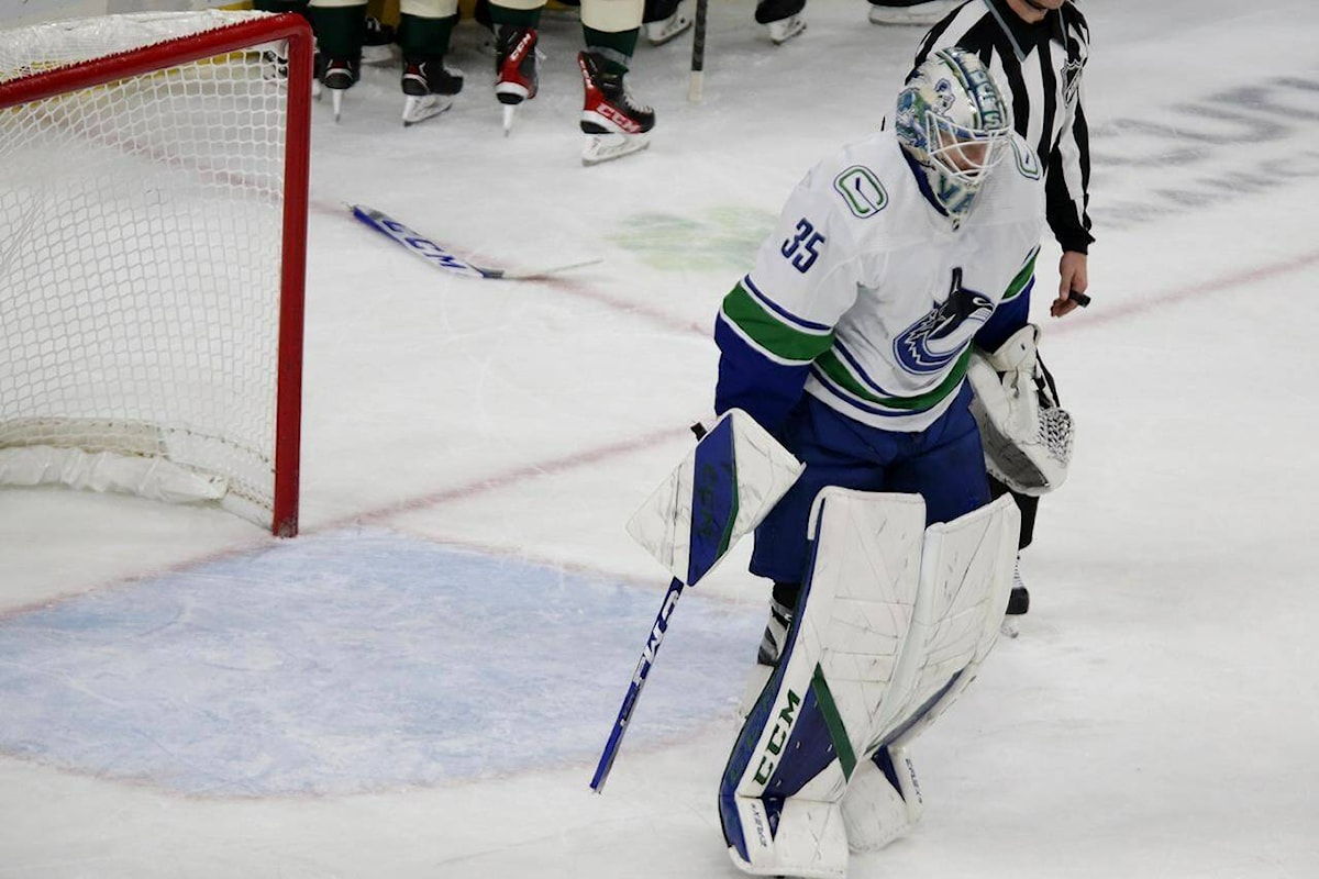 Thatcher Demko leads way in 1st career playoff start as Canucks