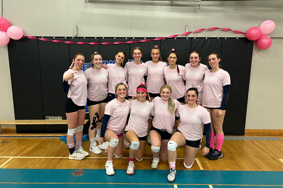 The Seaton Sonics senior girls volleyball team brought back the Block Out Cancer fundraiser game against crosstown rivals Vernon Panthers Monday, Nov. 7.
