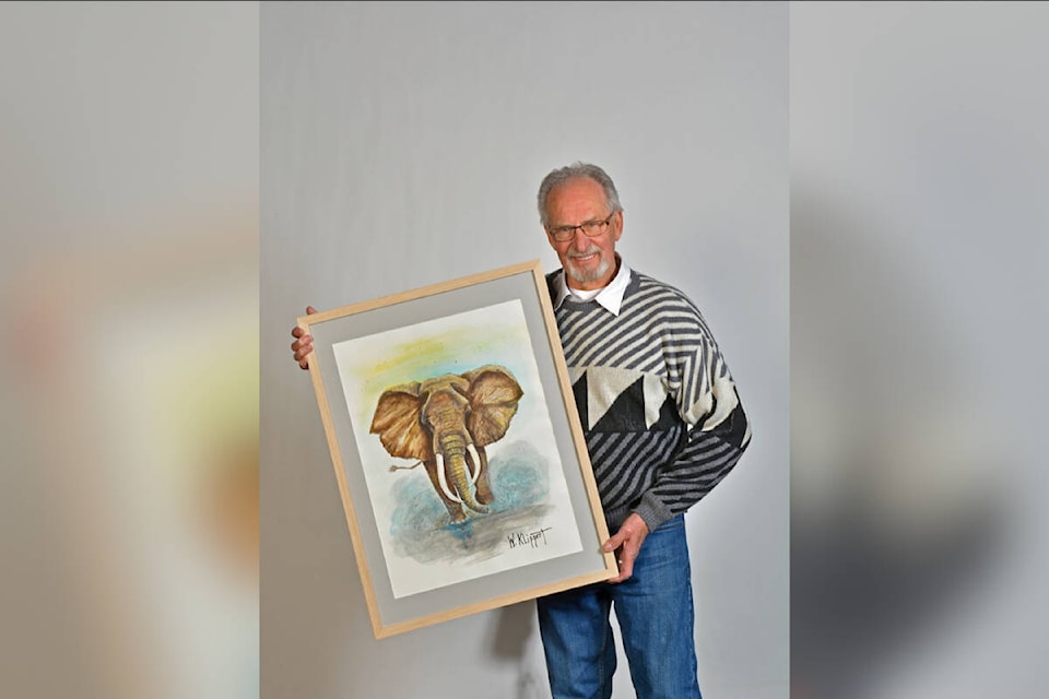 Retired Vernon businessman Wayne Klippert has rediscovered a love for painting. His current works can be found hanging in the windows of Legacy Photo and Framing on 30th Avenue. (Contributed)