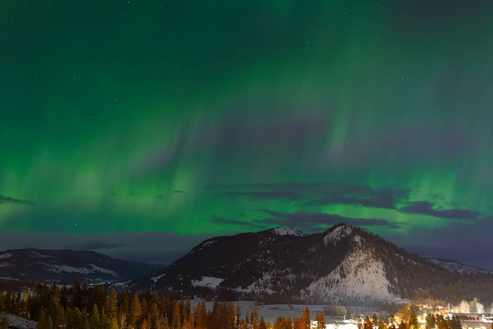 Northern Lights over Lumby Feb. 26. (Dale Eurich Photography)