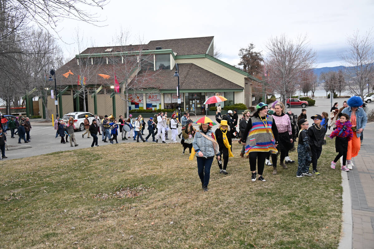 A Parade For No Reason in Penticton on Friday, March 31. (Brennan Phillips- Western News)