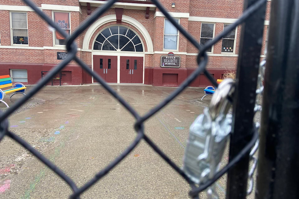 Beairsto Elementary has increased security measures at the inner city school with gates and locks. (Jennifer Smith - Morning Star)