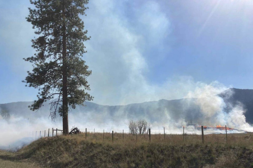 BC Wildfire Service has reclassified a fire north of Merritt, the Snake Road Wildfire, as being held. (BC Wildfire Service)