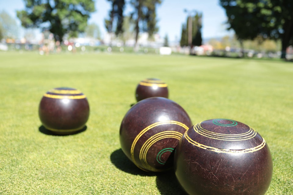 The Vernon Lawn Bowling Club hosted a ‘try it’ day at its Polson Park green Saturday, May 13, 2023. (Brendan Shykora - Morning Star)