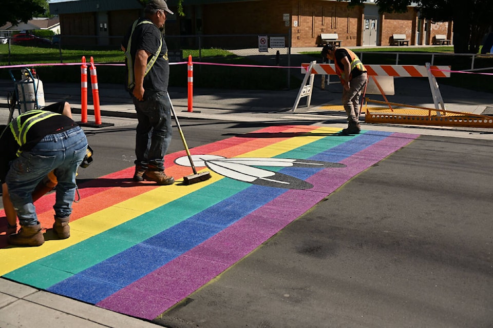 32824557_web1_230531-PWN-RainbowCrosswalk-PentictonRainbowCrosswalk_1