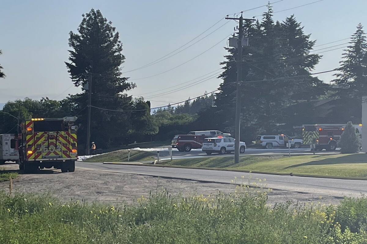 Concord is blocked by RCMP. (Gary Barnes/ Capital News)