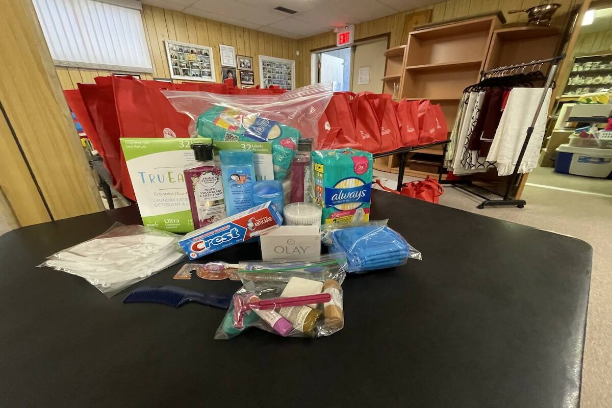 United With Ukraine - United Way BC delivered dozens of hygiene kits to local organizations that will deliver them to displaced Ukrainians in the Okanagan. (Gary Barnes/Capital News)
