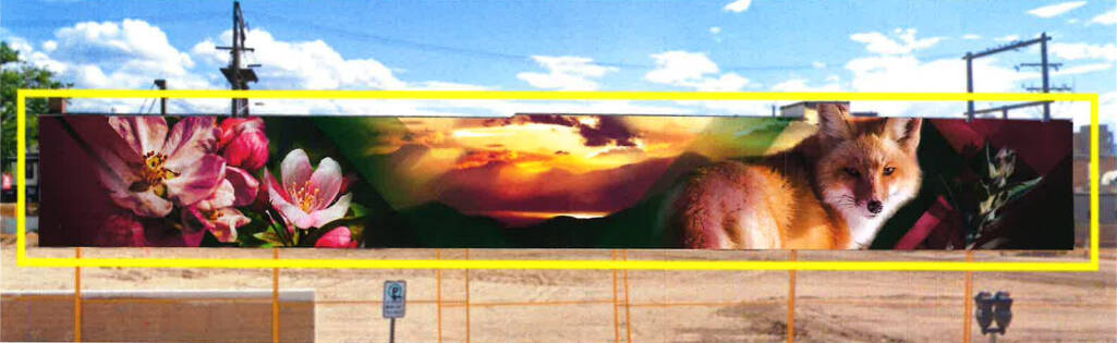 A rendering of the proposed mural. (City of Vernon photo)