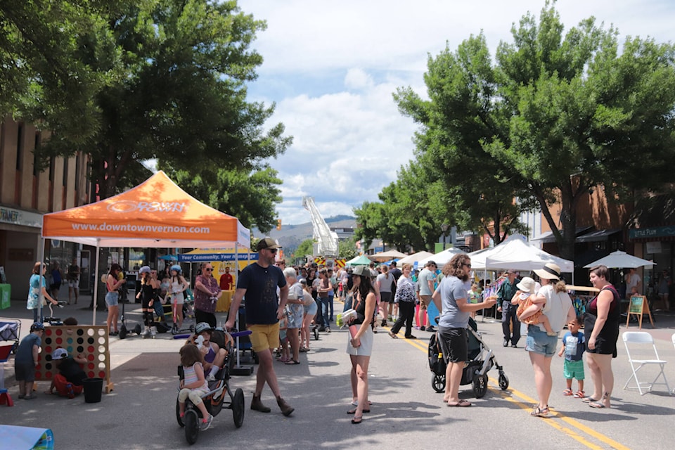 Close to 10,000 people attended the Sunshine Festival in Vernon by 2 p.m. Saturday, June 17, 2023. (Brendan Shykora - Morning Star)