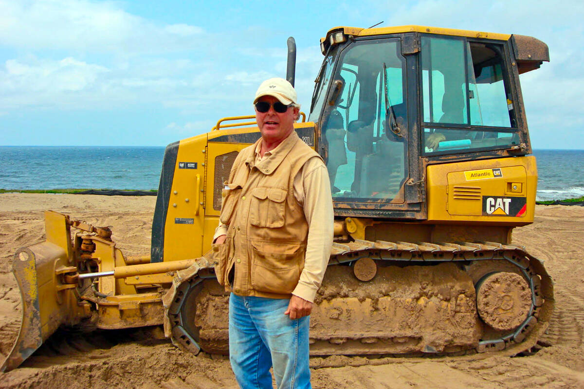 Rod Whitman while building Cabot Links. (Contributed by Cabot)