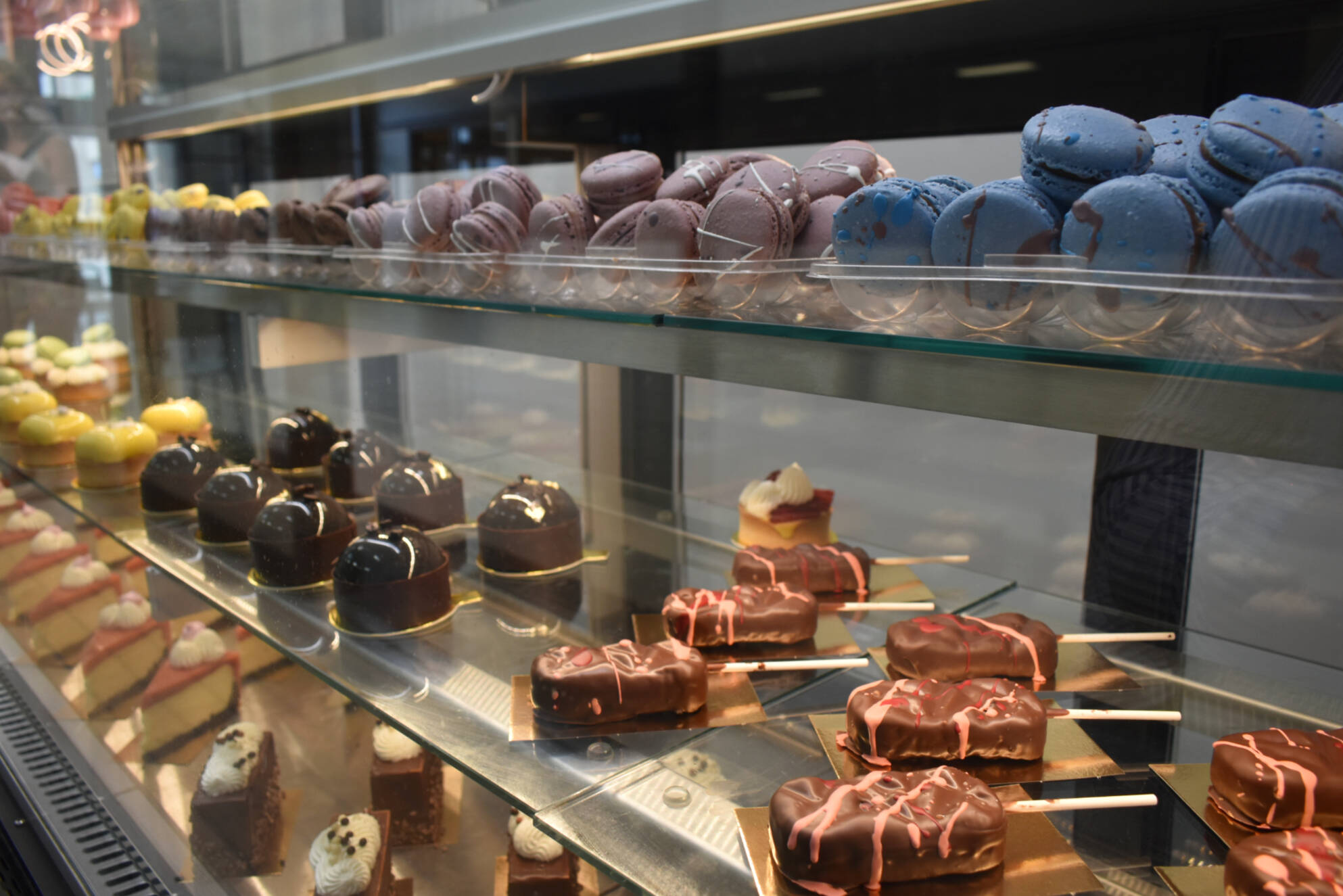 Many flavours of macarons and different pastries are available at Kate Boutilliers Flake Pastry and Chocolate in Salmon Arm. (Rebecca Willson-Salmon Arm Observer)