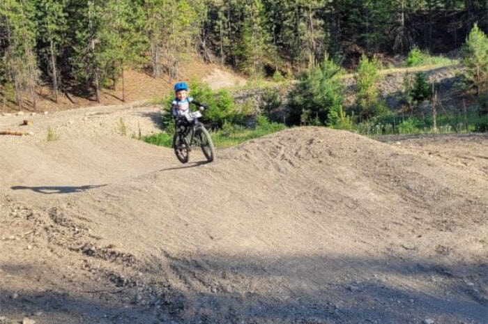 The new pump track is a hit among kids at Ellison Provincial Park. (Contributed)