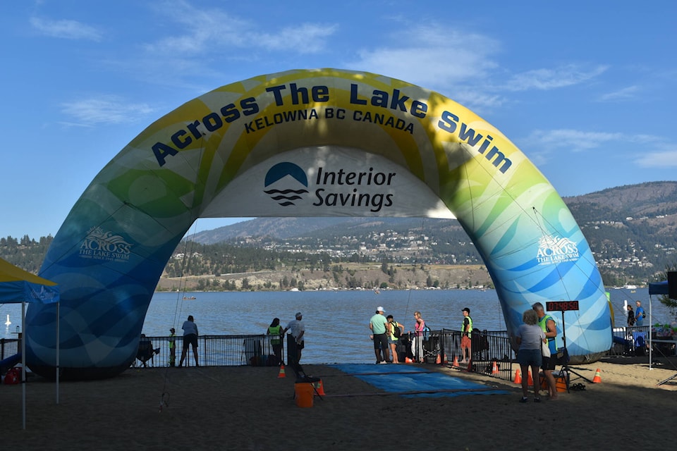 The 75th annual Across The Lake Swim took place Saturday morning, July 15th, with the participants crossing the finish line at City Park. (Jordy Cunningham/Capital News)