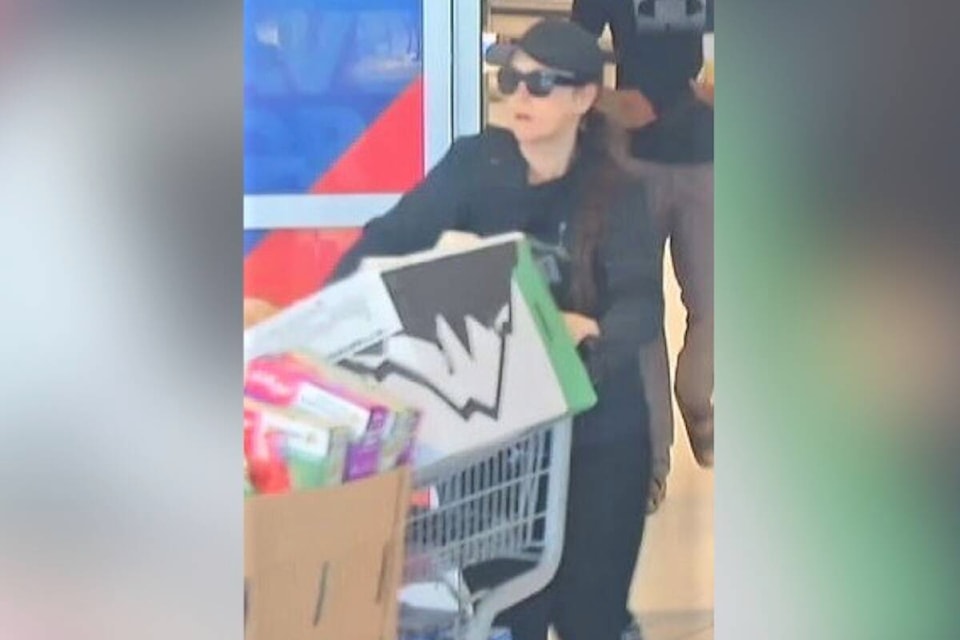New footage from Saturday, July 15 shows Verity Bolton outside a grocery store in Kamloops. (Surrey RCMP)