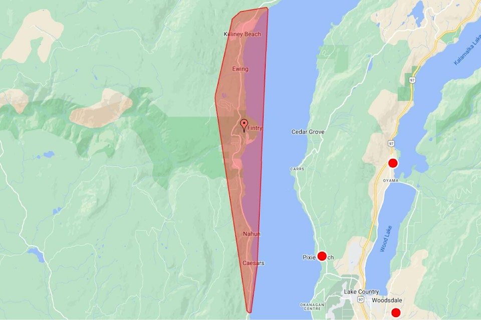 The power outage affects residents north of Killiney Beach, to the south of Caesars on Westside Road. (Maps Photo)