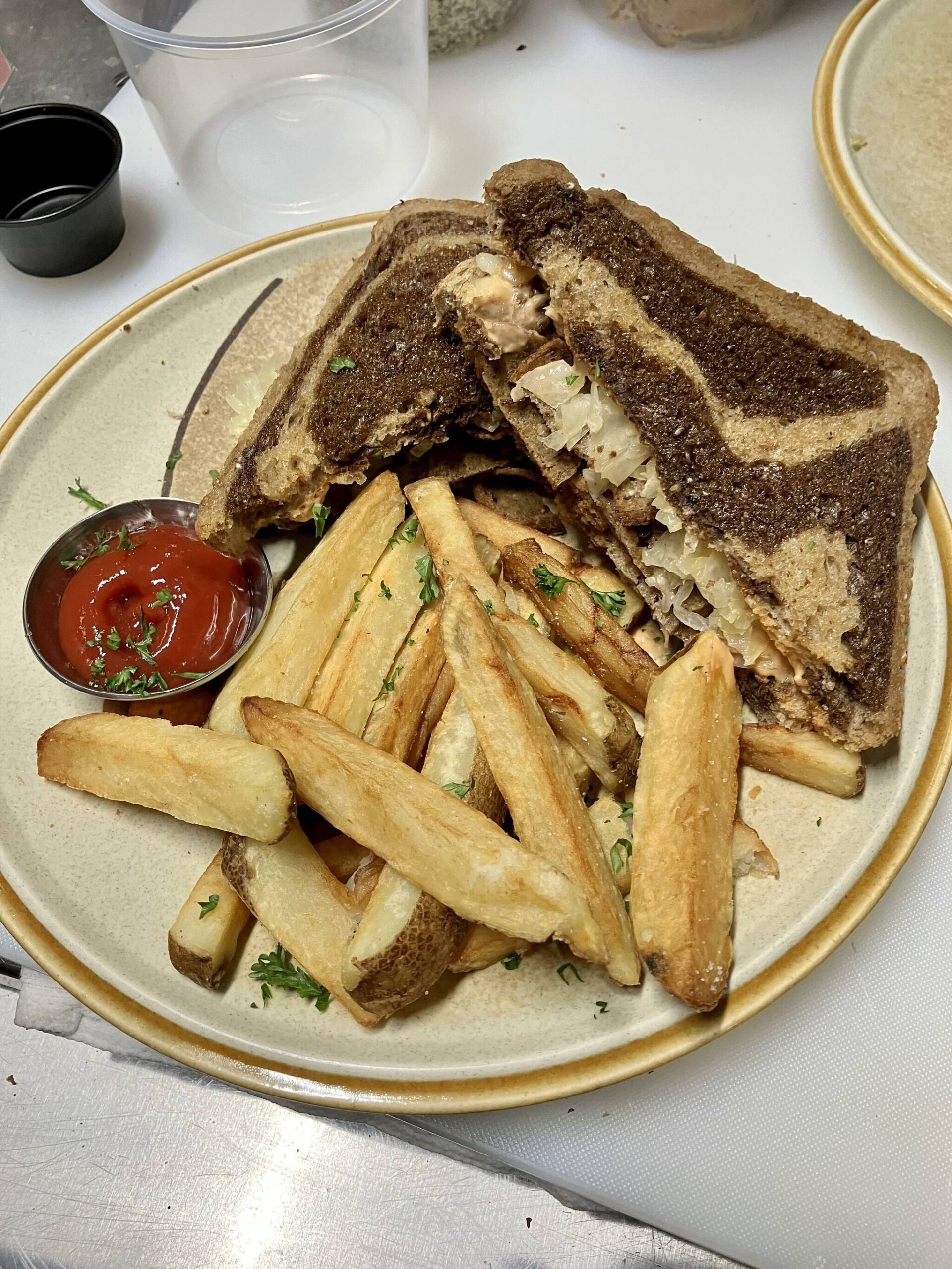 vegan reuben