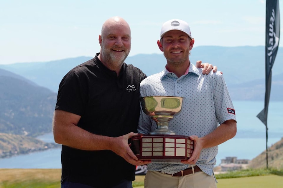 Seymour Creek Golf Centre's James Legault (left) and Steven Lecuyer from North Vancouver captured the 2025 PGA of BC Pro-Assistant Golf Championship, held July 7-8 at The Rise Resort in Vernon.