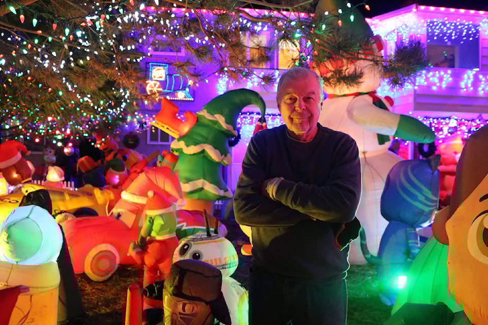 Since the '90s, Garfield Ostrander has been decorating his Esquimalt home for the holidays.