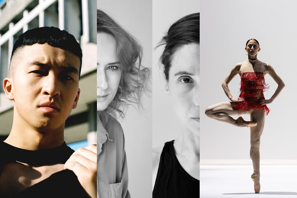 Chrystal Dance Prize recipients Erich Cheung, Simona Deaconescu, Vanessa goodman and Ballet edmonton (from left to right) 