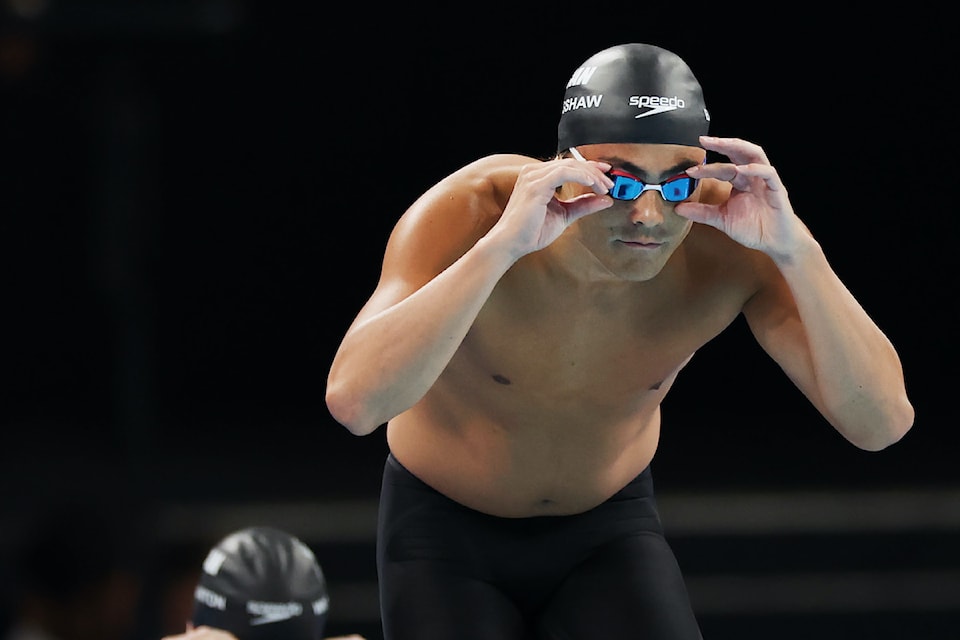 Victoria's Jeremy Bagshaw prepares to dive in at the Paris 2024 Olympic Games.