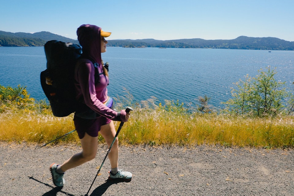 Krysta Norwick enjoys the sun, rain and ever-changing surroundings of a long distance hike. 
