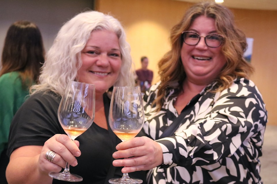 Wine connoisseurs enjoy the festivities at the Victoria International Wine Festival.