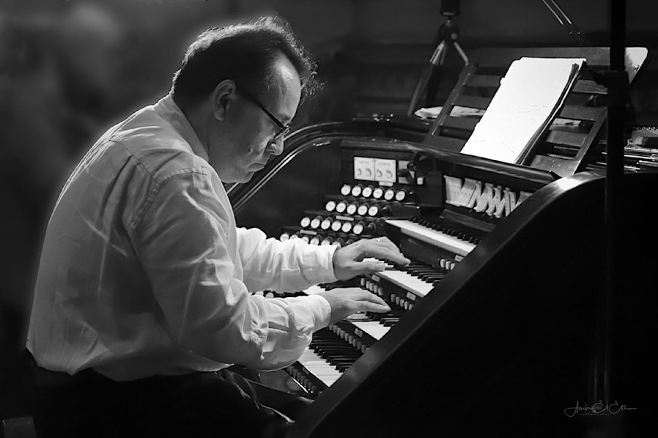 Organist David Briggs (pictured) will improvise along to the black-and-white classic.